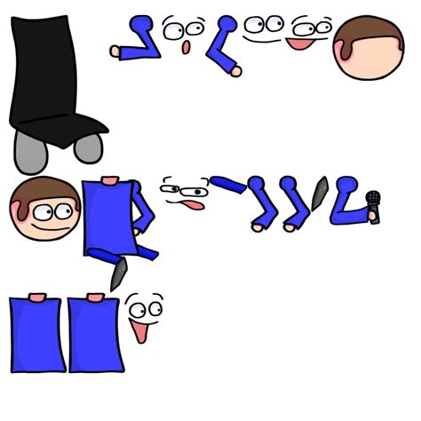 Dave fnf body parts sprite v2 by SonicJrthecoolest on DeviantArt