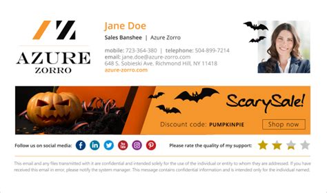 Halloween email signatures: Inspirations & ideas for your scary content