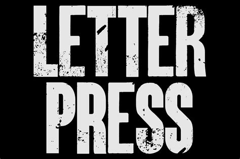 Letterpress Schriftart Von Typography Morozyuk · Creative Fabrica