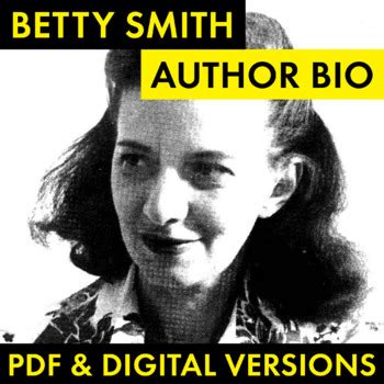 Betty Smith Author Study, Betty Smith Biography Activity PDF & Google ...