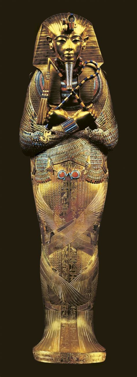 The inner sarcophagus of Tutankhamun : r/ancientegypt