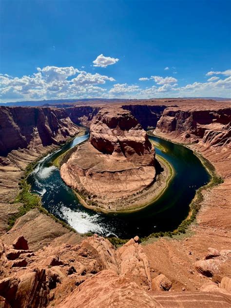 Aerial View of the Horseshoe Bend, Arizona, United States · Free Stock ...