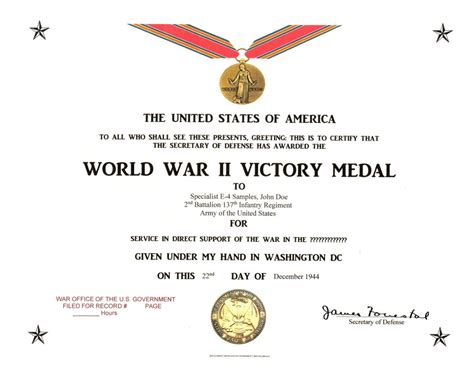 World War II Victory Medal - Military Certificates, Medals and More | HQ Medals