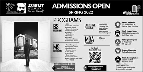 SZABIST Islamabad Admission 2024 Apply Online Dates Test Schedule