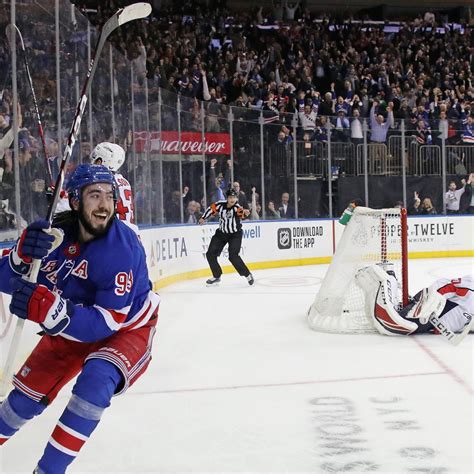 Mika Zibanejad Scores 5 Goals, OT Winner in Rangers' 6-5 Victory over Capitals | News, Scores ...