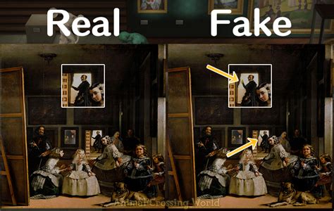 Serene Painting Fake Vs Real How To Spot Fake Art In Animal Crossing ...