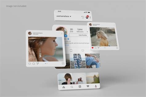 Instagram Interface Mockup