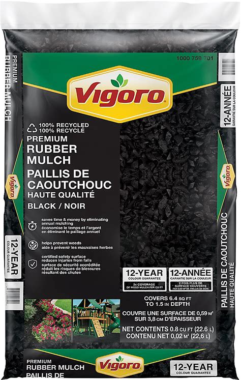 Vigoro Black Rubber Mulch | The Home Depot Canada