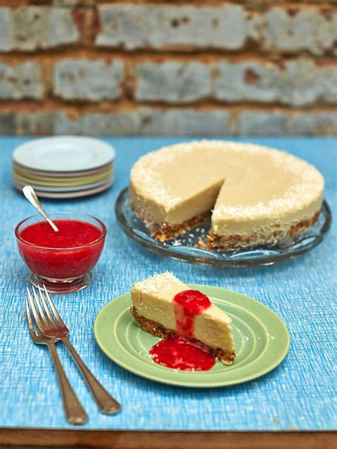 Dairy free coconut cheesecake | Fruit recipes | Jamie Oliver