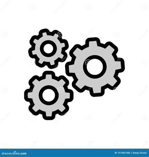 Settings Icon, Gear Icon Vector, Gear Symbol Illustration. for Web ...