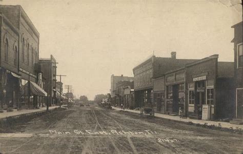 Main St. East Ashton, IL Postcard