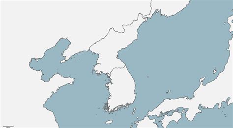 Blank Map Of The Korean Peninsula by TheGreatLocust on DeviantArt