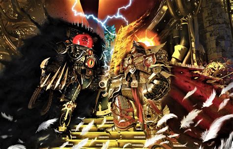 Horus Warmaster of chaos vs Emperor of Mankind | Warhammer, The horus heresy, Warhammer 40k artwork