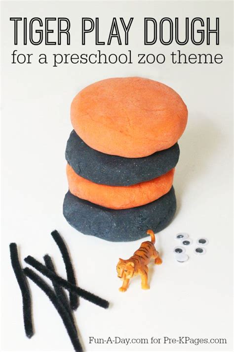 Tiger Play Dough | Dear zoo, Dear zoo activities, Preschool zoo theme