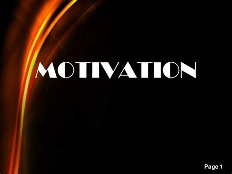 Motivation and its theories