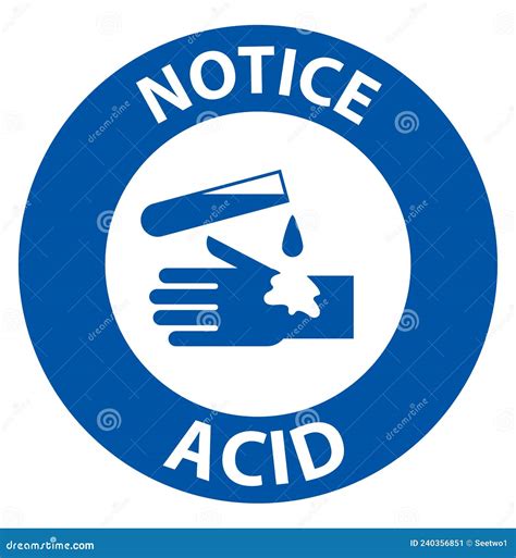 Label Acid Warning Sign On White Background Cartoon Vector | CartoonDealer.com #240196363