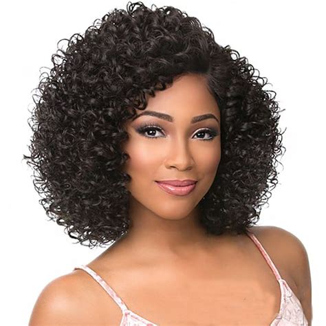 Short Jerry Curl Human Hair Wigs For Black Women - Parvaty.com