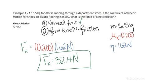 How to Calculate Kinetic Friction | Physics | Study.com