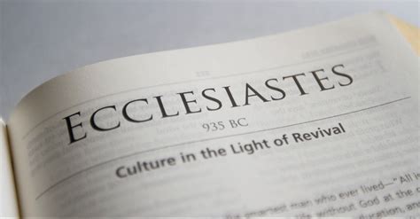 Yes, There Is a Hopeful Message in the Book of Ecclesiastes - Topical Studies