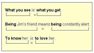 Repair faulty parallelism with linking verbs or verbs ofbeing by making one element of the ...