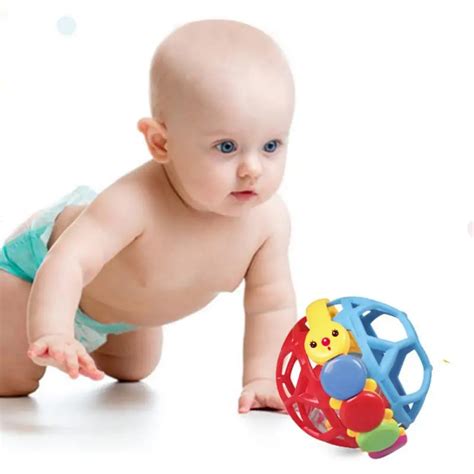 Baby Play Ball ABS Baby Bendy Ball Toddlers Fun Multicolor Activity ...