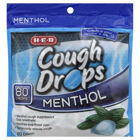 H-E-B Menthol Cough Drops - Shop Cough, Cold & Flu at H-E-B