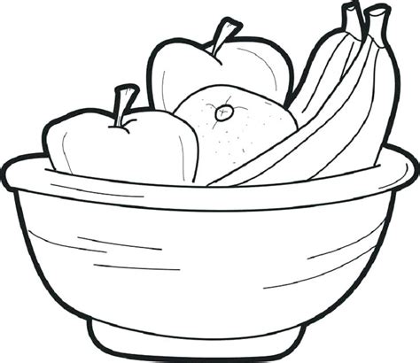 Basket Of Fruit Drawing at GetDrawings | Free download