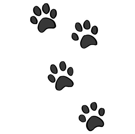 How to Draw Cat Paw Prints - Really Easy Drawing Tutorial | Cat paw ...