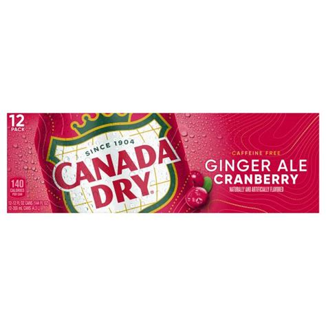 Canada Dry Ginger Ale, Cranberry, 12 Pack : Publix.com