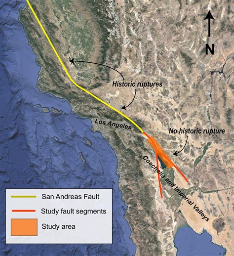 Ancient lake contributed to past San Andreas fault ruptures