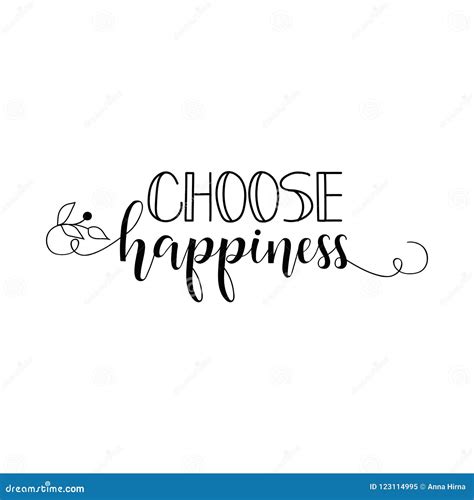 Choose Happiness. Positive Printable Sign. Lettering. Calligraphy ...