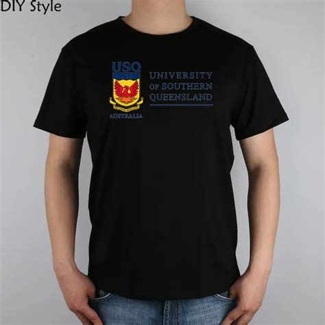 Australia UNIVERSITY OF SOUTHERN QUEENSLAND USQ T shirt cotton Lycra 7376 Fashion Brand t shirt ...