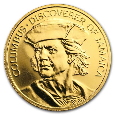 Franklin Mint - 1975 Jamaica Gold 100 Dollars Columbus BU - Walmart.com - Walmart.com