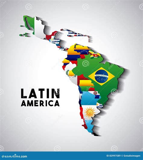 Latin America Map Background