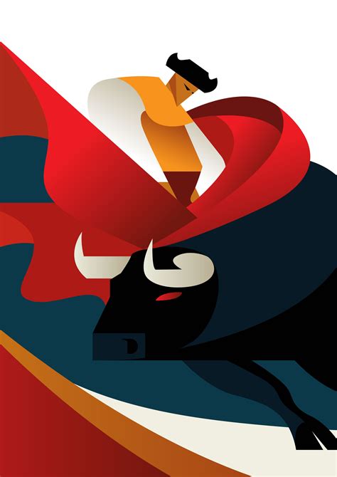 Bull And Matador 213852 Vector Art at Vecteezy