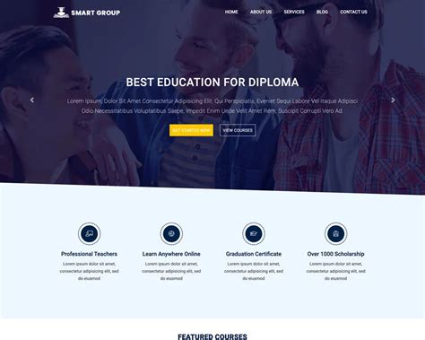 International school website template | Smarteyeapps.com