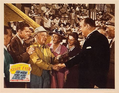 State Fair (1945) | State fair, Movie stars, Star pictures