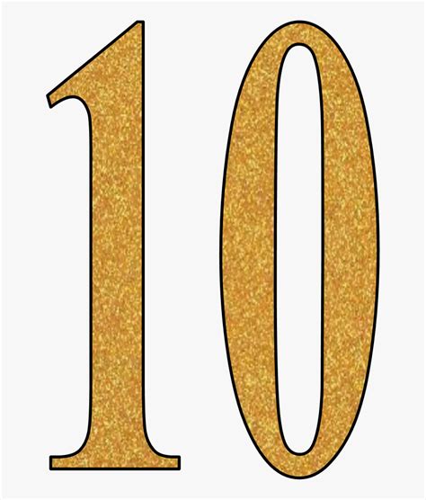 Number 10 Clipart