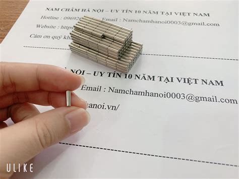 Nam châm đất hiếm 3x10mm, nam châm vĩnh cửu mạ niken | Nam châm Hà Nội ...