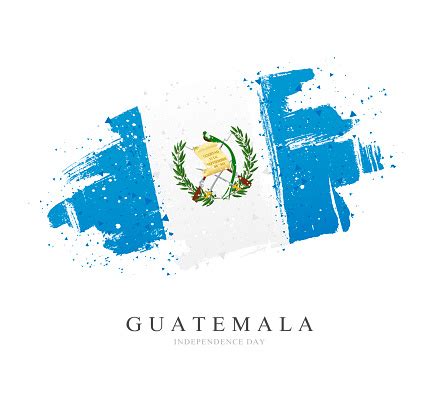 Ilustración de Bandera De Guatemala Ilustración Vectorial Sobre Fondo ...