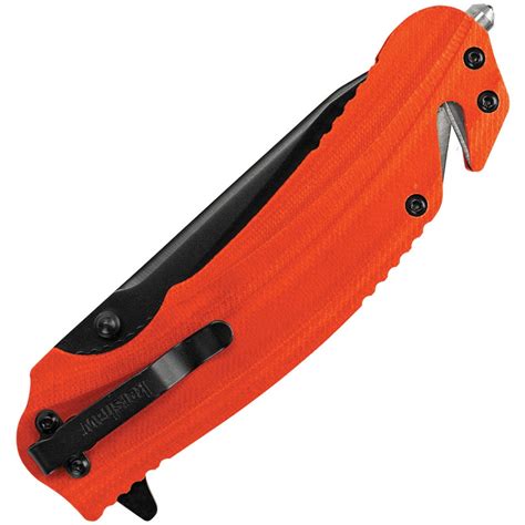 Kershaw Barricade Emergency Rescue Pocket Knife with seatbelt cutter ...