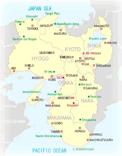 Japan Ryokan & Hotel | Map(Kansai Area)