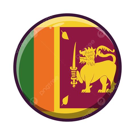 Sri Lanka Clipart Vector, Round Country Flag Sri Lanka, Round, Flag, Sri Lanka PNG Image For ...