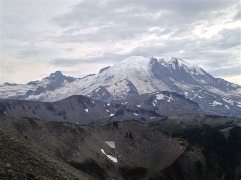 Hiking at Sunrise, Mt Rainier