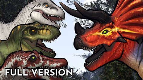 Ultimasaurus vs T.Rex, Spinosaurus, Indominus Rex | Animation (Full ...