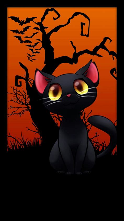 Halloween Cartoon Cats Wallpapers - Wallpaper Cave