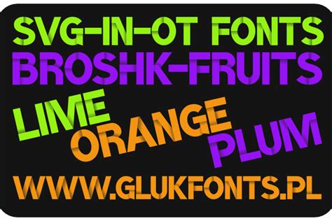 BroshK-Fruits Font | gluk | FontSpace