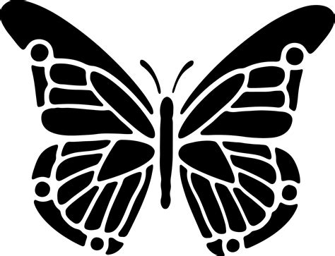 Butterfly Stencils Clip Art Designs