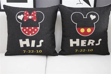 Mickey pillow cover, cute cartoon creative love Mickey Mouse Minnie ...