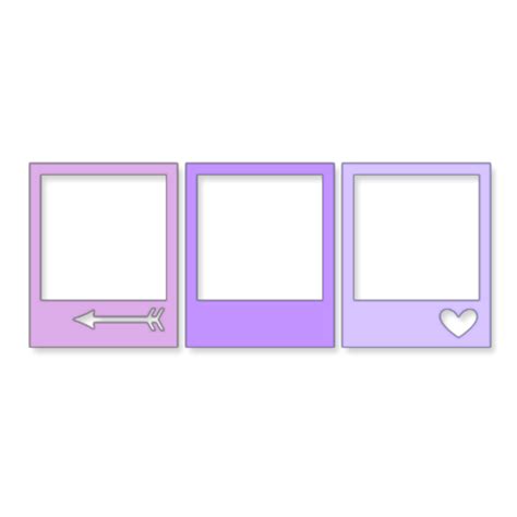 square poloroid purple edit kpop aesthetic overlays... | Polaroid template, Instagram frame ...